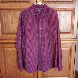 Chaps Men's Casual Plaid Button Down Shirt
